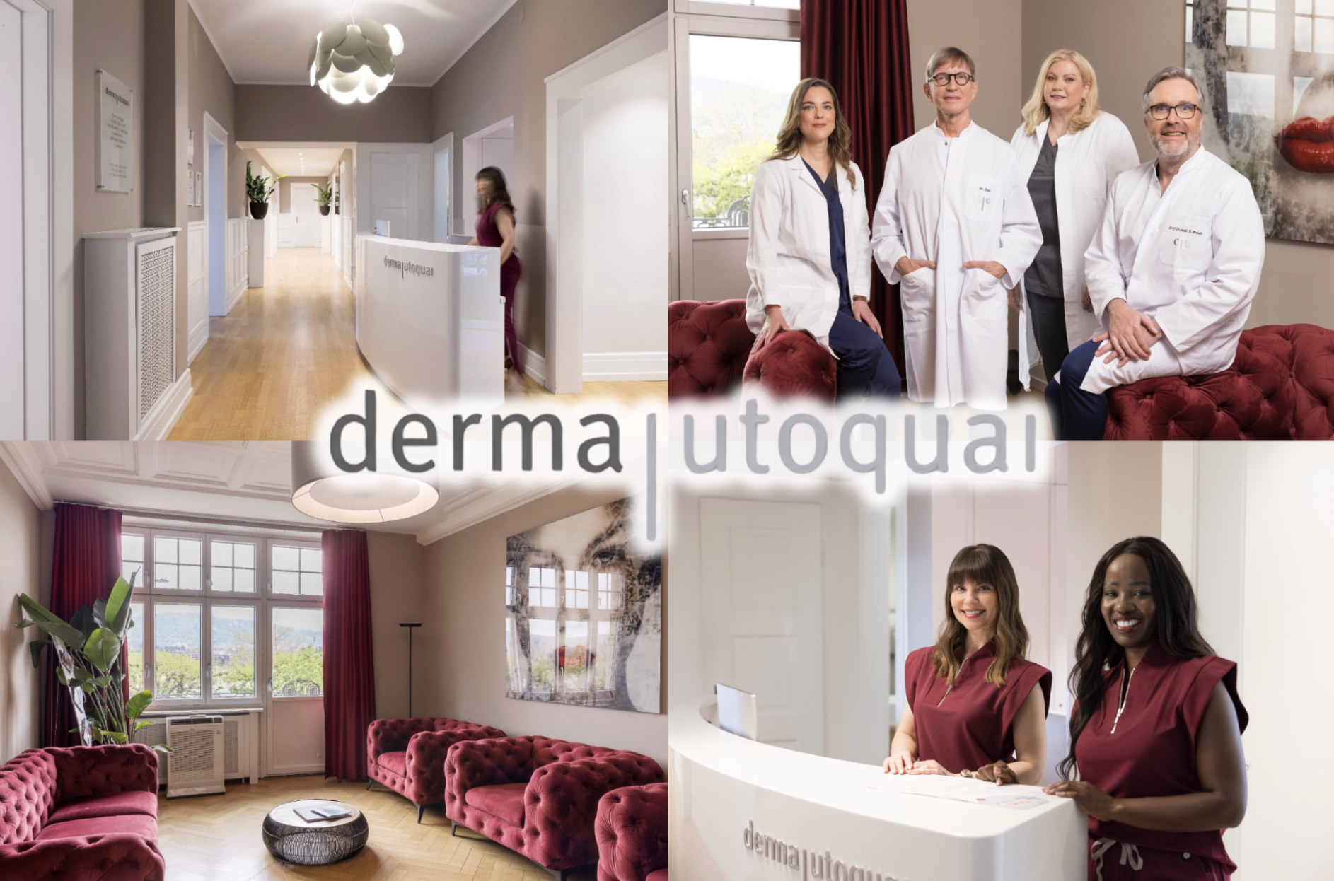 Einblicke in die derma utoquai: Empfang, Wartebereich, Beratung und Behandlung