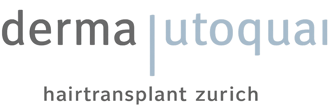 Vergleichsdiagramm der Haartransplantation: FUE mit einzelner Graft-Entnahme links, FUT Streifenverfahren mit linearer Narbe rechts